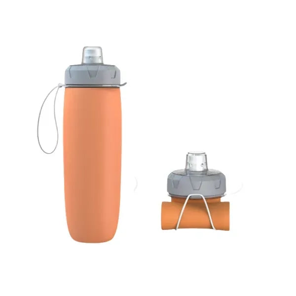 20oz Collapsible Silicone Travel Water Bottle Leakproof