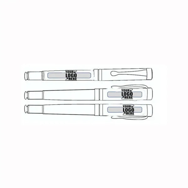 6-Inch Metal Golf-Themed Ballpoint Pen Set