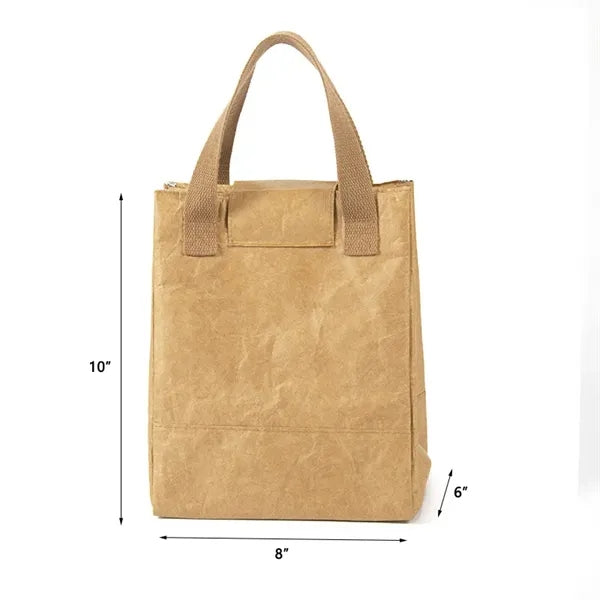 10-Inch Kraft Paper And Aluminum Foil Waterproof Lunch Bag