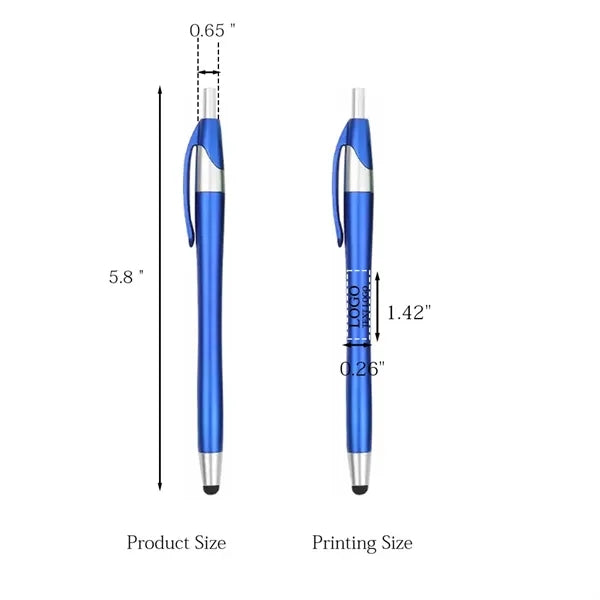Matte Color Stylus Ballpoint Pen