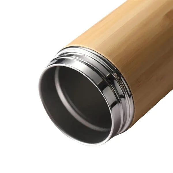 Drinkware Insulated Water Bottle Bamboo Tumbler
