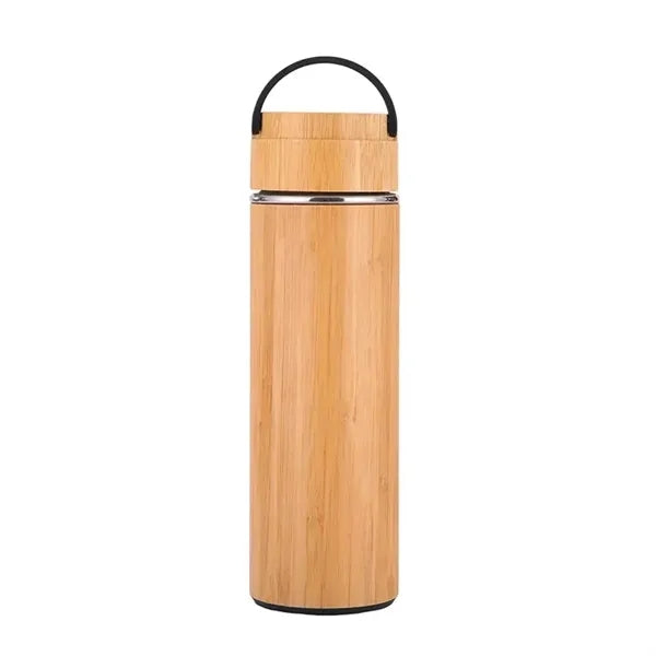 Drinkware Insulated Water Bottle Bamboo Tumbler