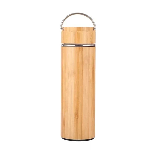 Drinkware Insulated Water Bottle Bamboo Tumbler