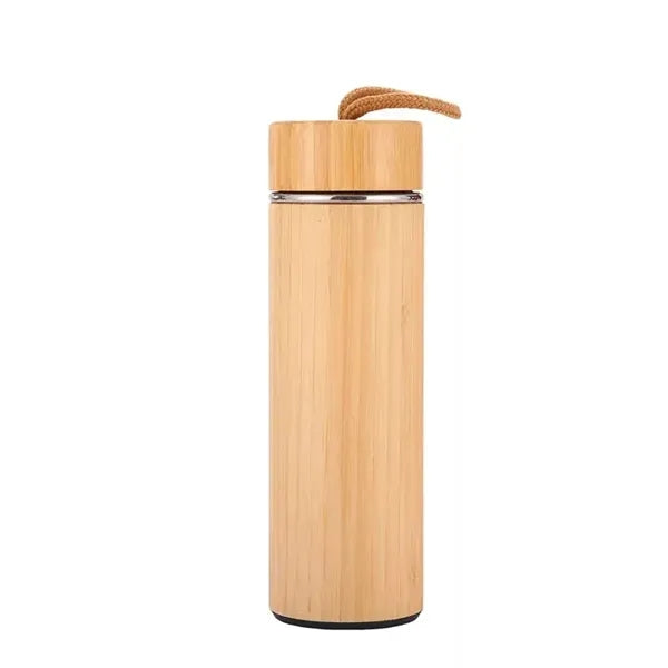 Drinkware Insulated Water Bottle Bamboo Tumbler