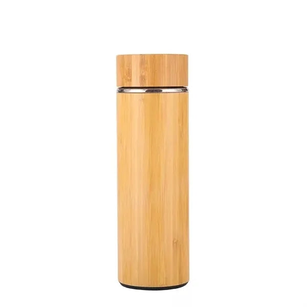 Drinkware Insulated Water Bottle Bamboo Tumbler