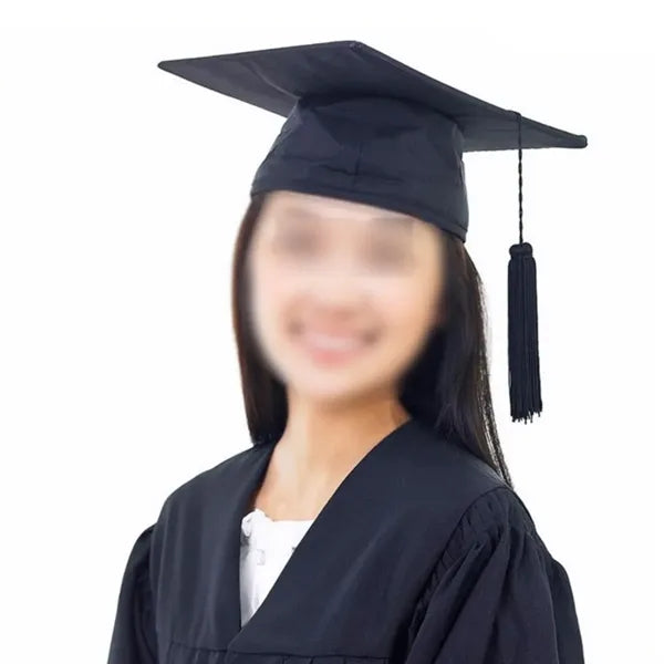 Matte Graduation Cap with Tassel & Year Charm