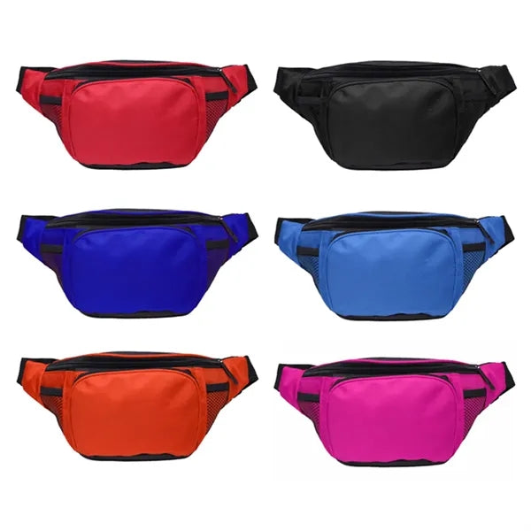 Adjustable Sports Waist Bag with Multiple Pockets