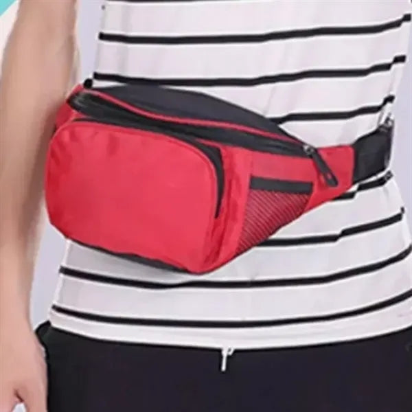Adjustable Sports Waist Bag with Multiple Pockets