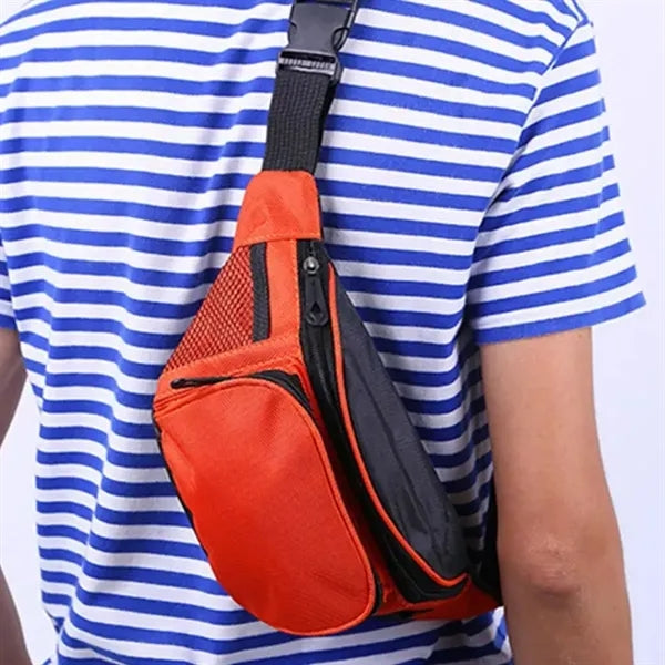 Adjustable Sports Waist Bag with Multiple Pockets