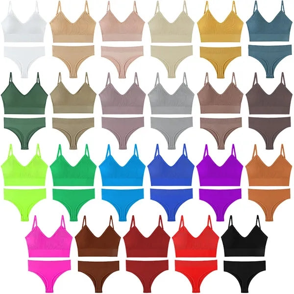 Seamless Bra Underwear Set
