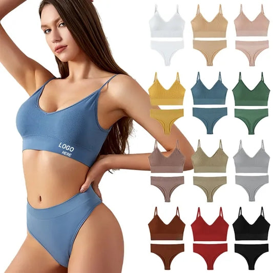 Seamless Bra Underwear Set