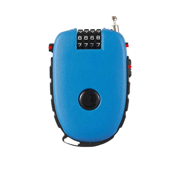 Multifunctional Helmet Lock with Retractable Cable