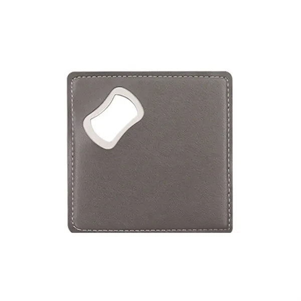 Leather-Handled Stainless Steel Bottle Opener