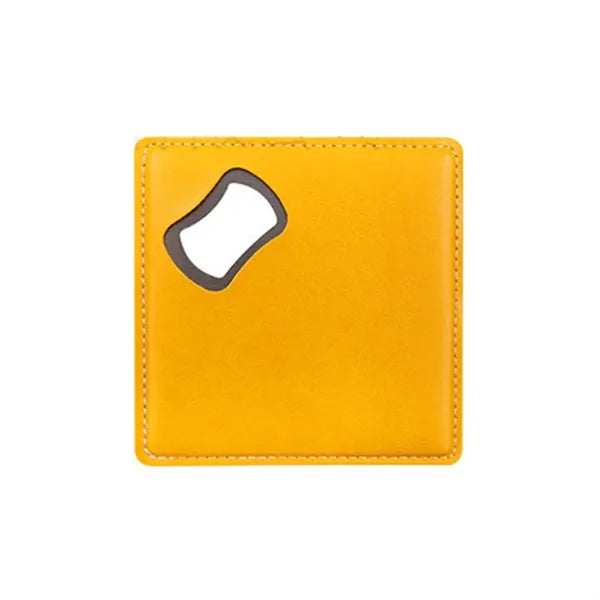 Leather-Handled Stainless Steel Bottle Opener