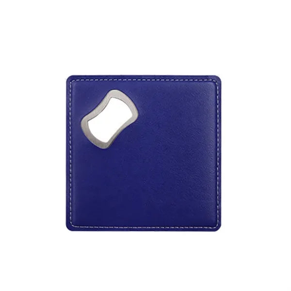 Leather-Handled Stainless Steel Bottle Opener