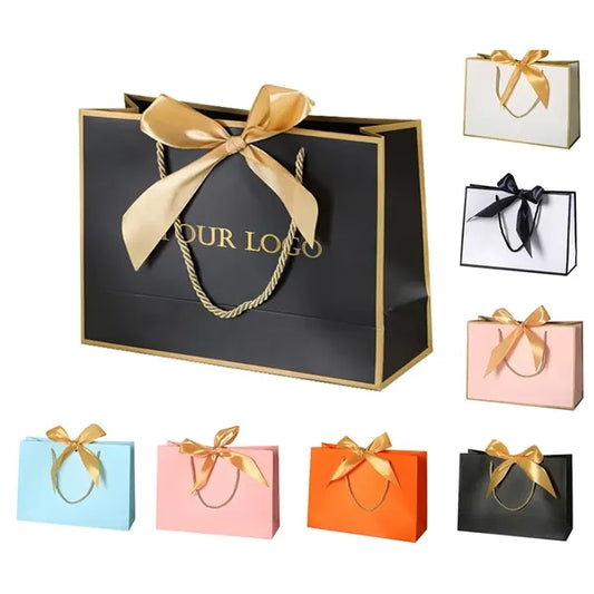 Paper Gift Bag With Bow