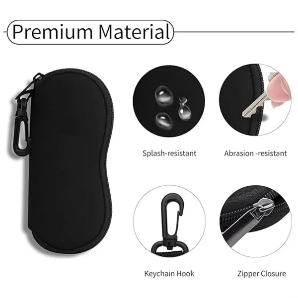 Neoprene Sunglasses Case with Carabiner