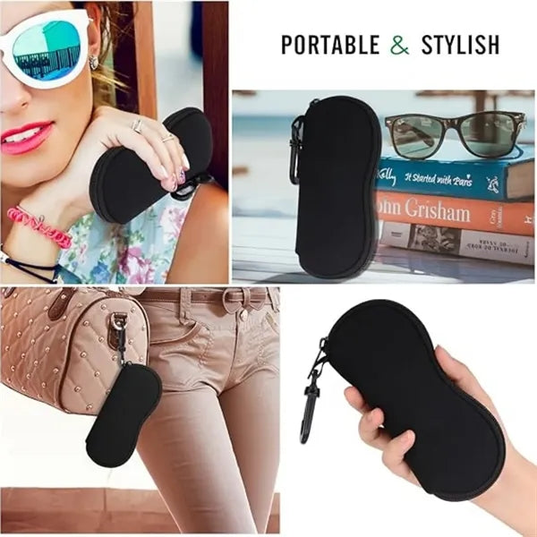 Neoprene Sunglasses Case with Carabiner