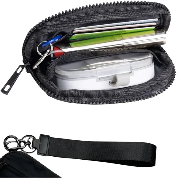Travel Wristlet Wallet Pouch with Wrist Strap