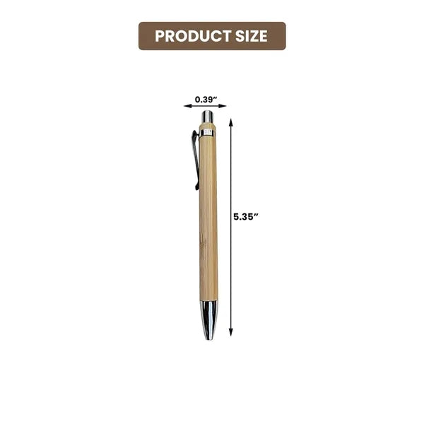 Eco-Friendly Portable Bamboo Ballpoint Writing Pen