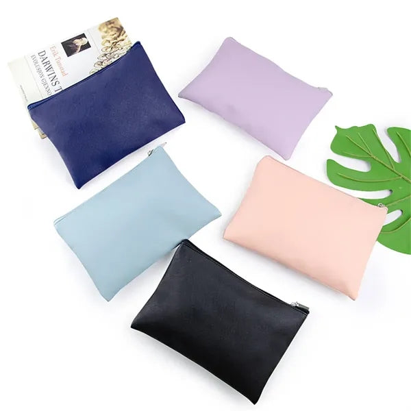 Small Makeup Bag for Purse Cosmetic PU Pouch
