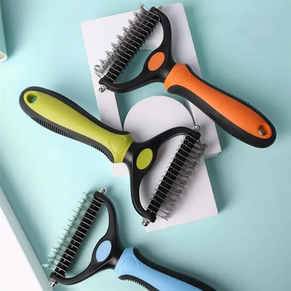Professional Deshedding & Dematting Brush for Dogs and Cats