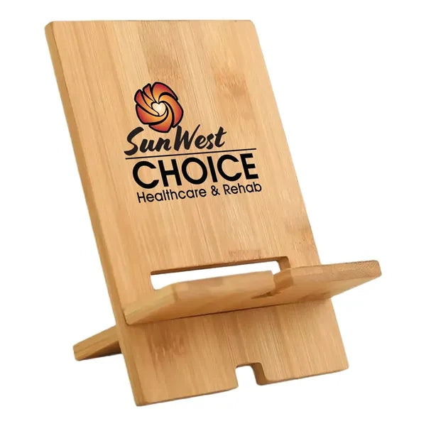 Eco-Friendly Bamboo Cell Phone Stand