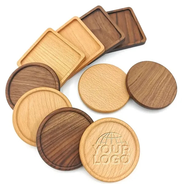 Heat Resistant Square Round Drink Wood Coasters