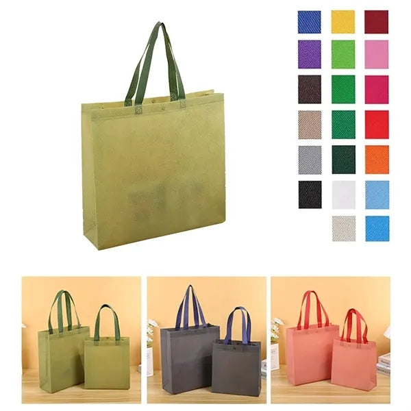 Snap Button Closure Nonwoven Tote Bags
