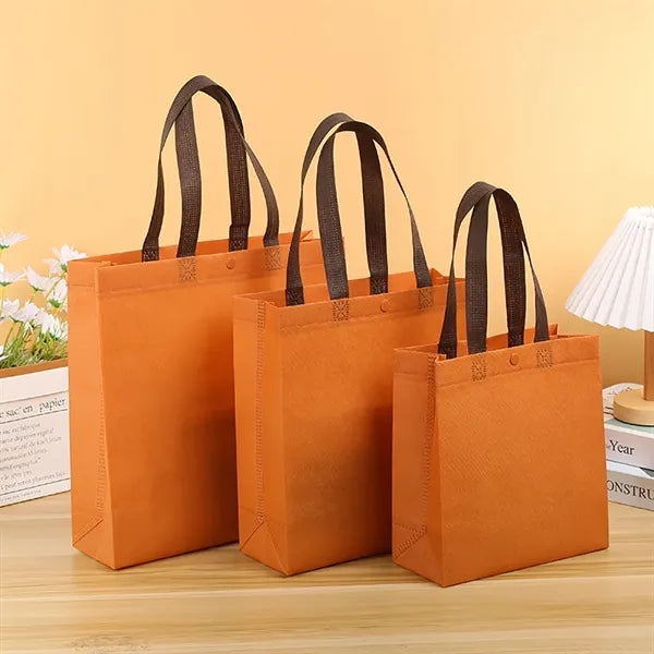 Snap Button Closure Nonwoven Tote Bags