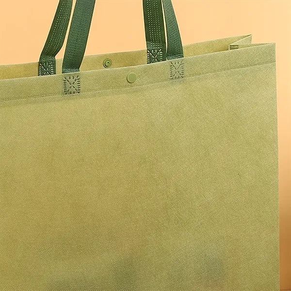 Snap Button Closure Nonwoven Tote Bags