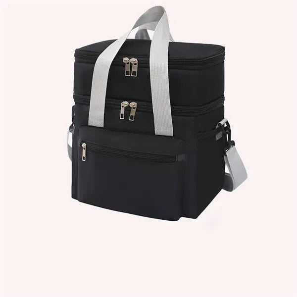 Double Multifunctional Insulated Cooler Lunch Bag