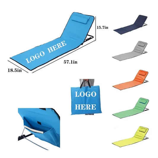 Adjustable Folding Recliner for Beach & Camping Comfort
