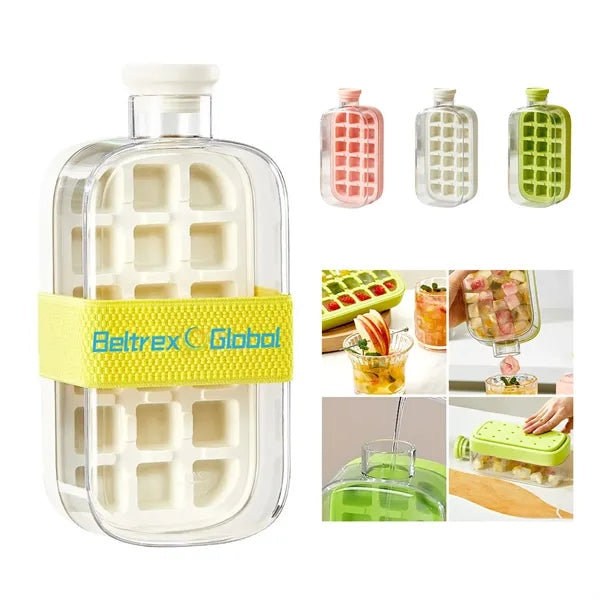 Ice Maker with Straw and Leak-Proof Design