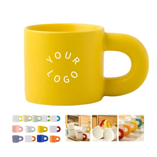 11oz Chubby Ceramic Mug with Anti-Slip Base