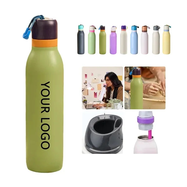 18oz Macaron Vacuum Insulated Tumbler with Straw