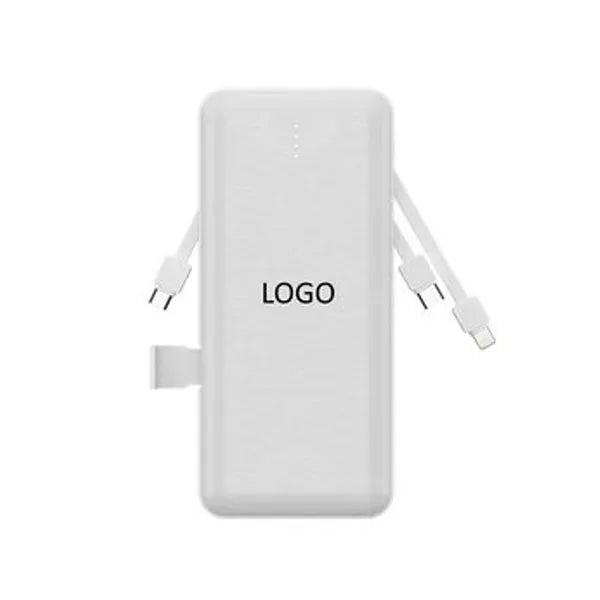 Power bank with cable and AC plug