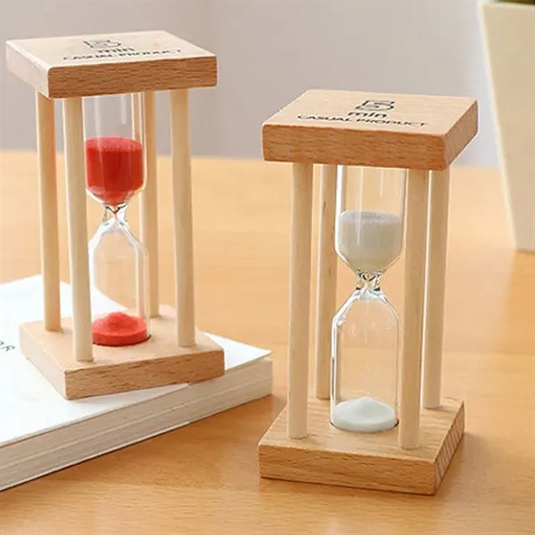 5min Wooden Frame Square Hourglass