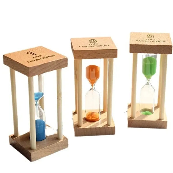 5min Wooden Frame Square Hourglass