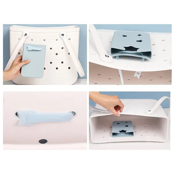 Silicone Phone Holder for EVA Beach Tote Bag
