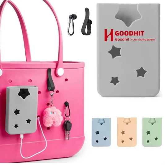 Silicone Phone Holder for EVA Beach Tote Bag