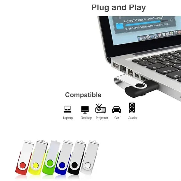 Metal Portable Lanyard USB Flash Disk