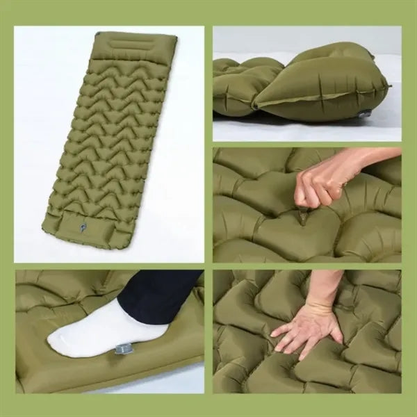 Camping Air Mattress with Built-in Foot Pump