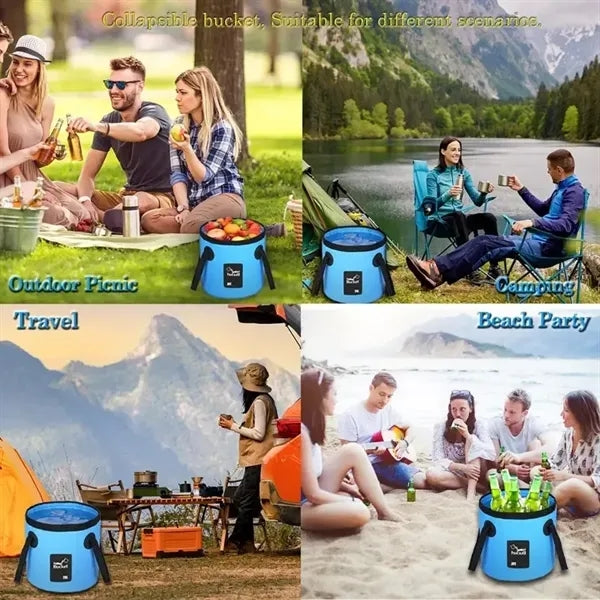 Portable Fishing Car Wash Water Outdoor Collapsible Bucket