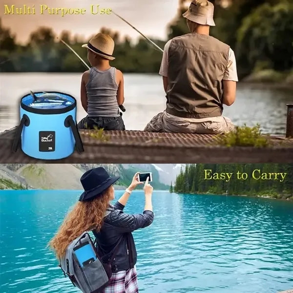 Portable Fishing Car Wash Water Outdoor Collapsible Bucket