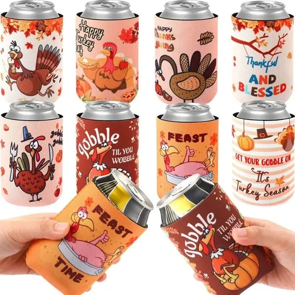 Insulated Bottomed Zipper Can Covers