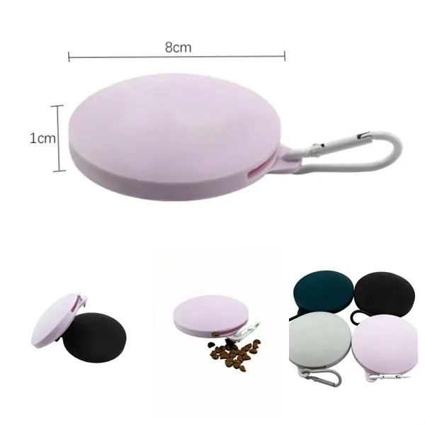 Silicone Dog Treat Pouch Bag w/ Carabiner