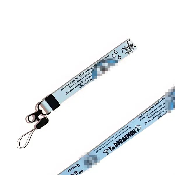 7" Custom Full Color Polyester Lanyard Strap w/Lobster Clasp