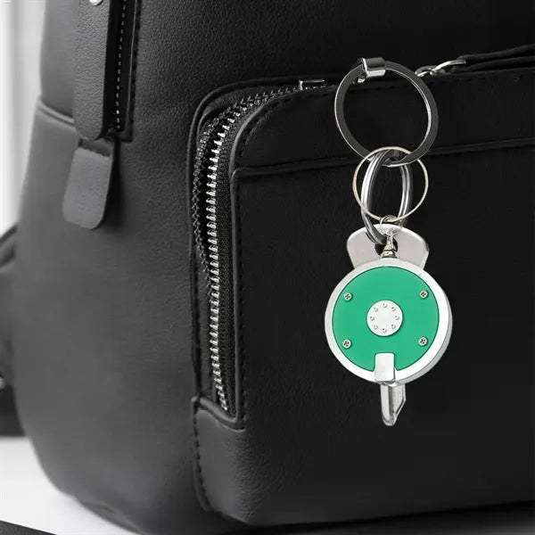Round LED Keychain