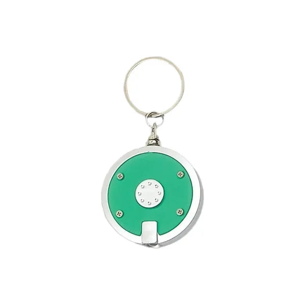 Round LED Keychain